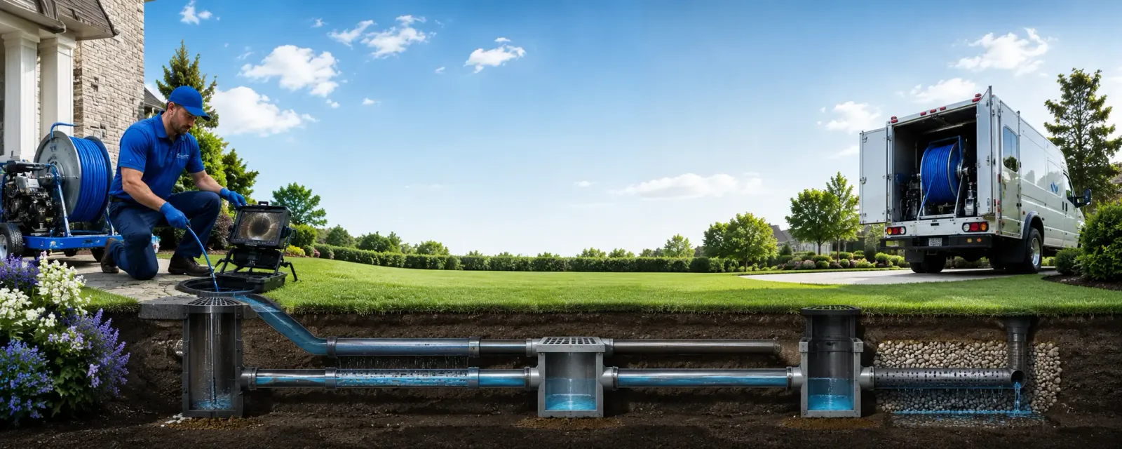 Outdoor drain cleaning information for Linn Grove, IA